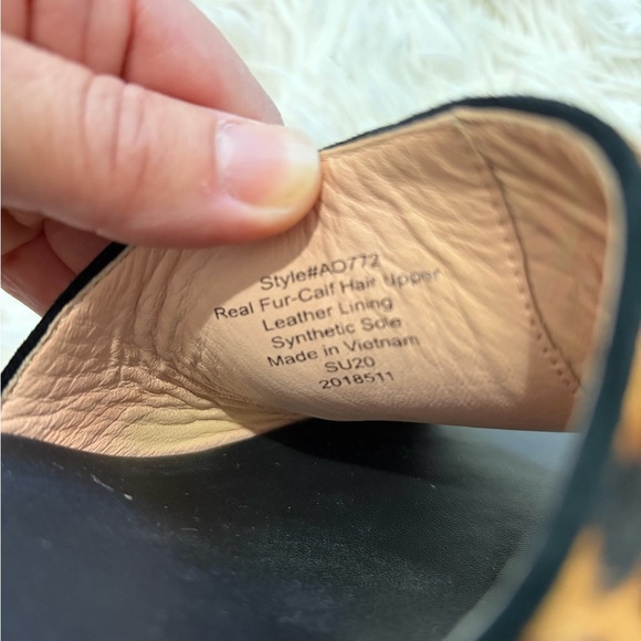 J.Crew Wedge slide sandals in leopard calf hair - Size 11 - Picture 2 of 9